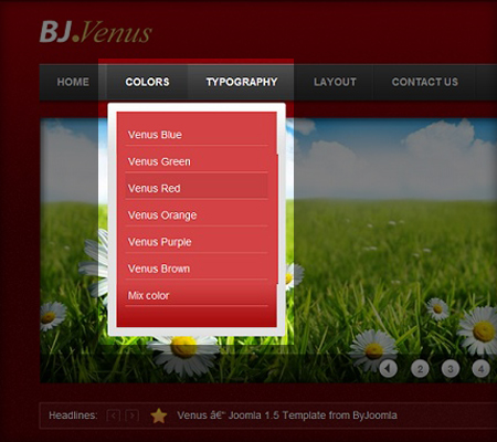 byjoomla joomla drop down menu byjoomla joomla drop down menu