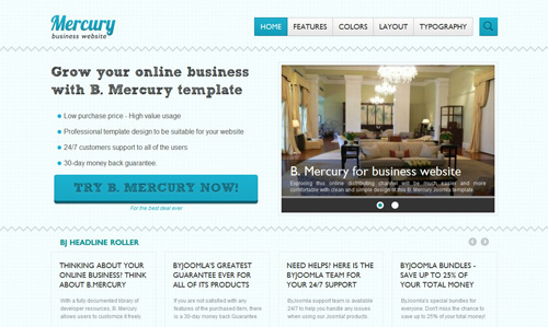 BJ Mercury Joomla template