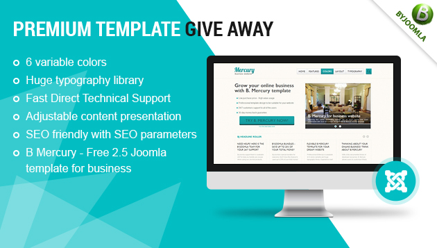 ByJoomla GiveAway template Joomla 2.5