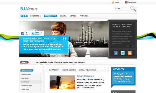 ByJoomla Venus 2 Joomla 1.5 and 1.6 template